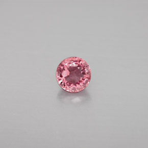 Turmalina rosa natural 0,75ct, corte redondo, VS