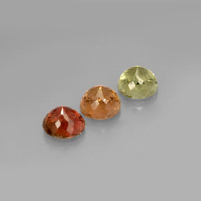 Pedras preciosas de turmalina multicolorido natural de  ct, corte redondo, VVS-VS