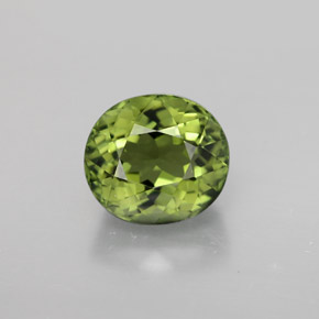 Turmalina verde natural 2,43ct, corte oval, VVS