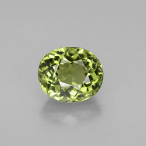 Turmalina verde natural 2,46ct, corte oval, VVS