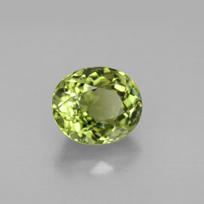 Turmalina verde natural 2,46ct, corte oval, VVS