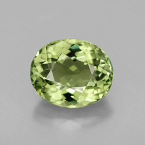 Turmalina verde natural 2,55ct, corte oval, VVS