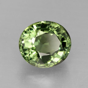 Turmalina verde natural 2,42ct, corte oval, VVS