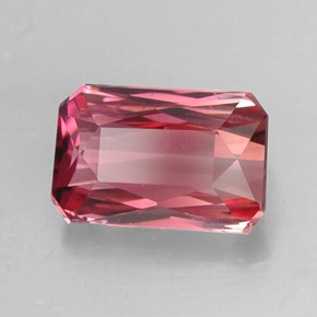 Turmalina bicolor natural 2,21ct, corte esmeralda, VVS-VS