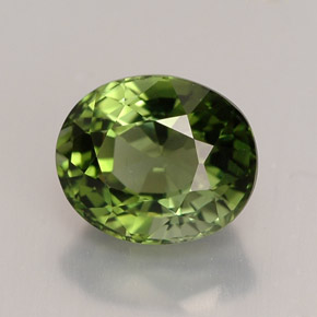 Turmalina verde natural 1,88ct, corte oval, VVS