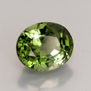 Turmalina verde natural 1,88ct, corte oval, VVS