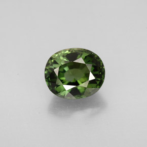 Turmalina verde natural 1,63ct, corte oval, VVS