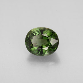 Turmalina verde natural 1,63ct, corte oval, VVS
