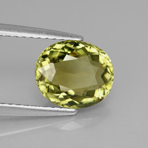 Turmalina verde natural 1,93ct, corte oval, IF
