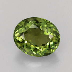 Turmalina verde natural 1,85ct, corte oval, VVS