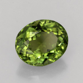 Turmalina verde natural 1,85ct, corte oval, VVS