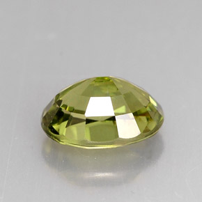 Turmalina verde natural 1,40ct, corte oval, VS