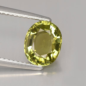 Turmalina verde natural 1,86ct, corte oval, VVS