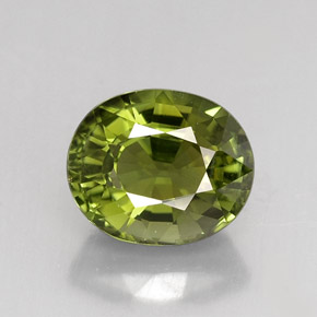 Turmalina verde natural 2,02ct, corte oval, VVS