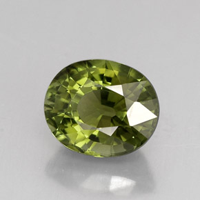 Turmalina verde natural 2,02ct, corte oval, VVS