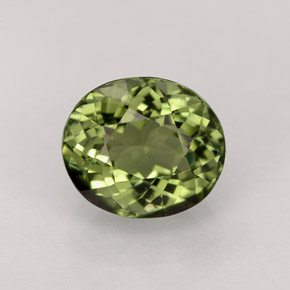 Turmalina verde natural 1,83ct, corte oval, VVS
