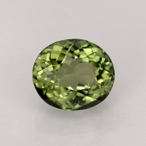 Turmalina verde natural 1,83ct, corte oval, VVS