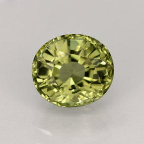 Turmalina verde natural 1,86ct, corte oval, VVS