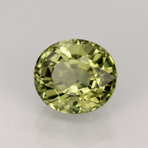 Turmalina verde natural 1,86ct, corte oval, VVS