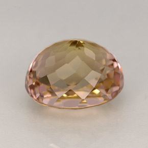 Turmalina multicolorido natural 3,91ct, corte oval, IF