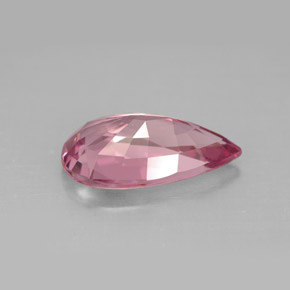 Turmalina rosa natural 3,13ct, formato de pêra, VVS