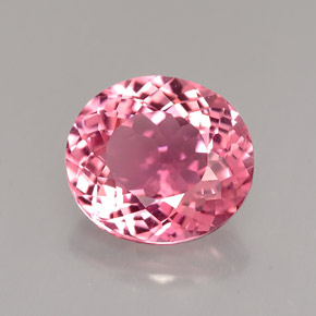 Turmalina rosa natural 2,94ct, corte oval, VVS