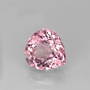 Turmalina rosa natural 1,61ct, formato de pêra, VVS