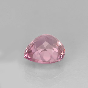 Turmalina rosa natural 1,61ct, formato de pêra, VVS