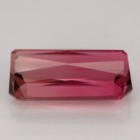 Turmalina rosa natural 6,71ct, corte esmeralda, VVS