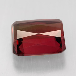 Turmalina bicolor natural 6,97ct, corte esmeralda, IF