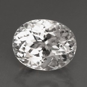 Turmalina branco natural 4,09ct, corte oval, VVS-VS