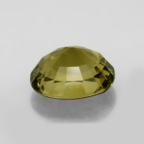 Turmalina amarelo natural 6,97ct, corte oval, VVS
