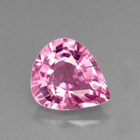 Turmalina rosa natural 2,31ct, formato de pêra, VS