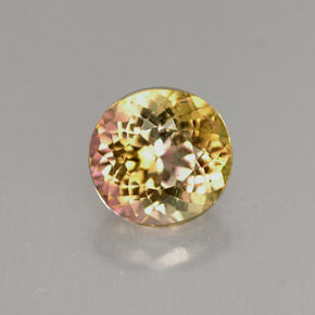 Turmalina multicolorido natural 1,17ct, corte oval, VVS-VS