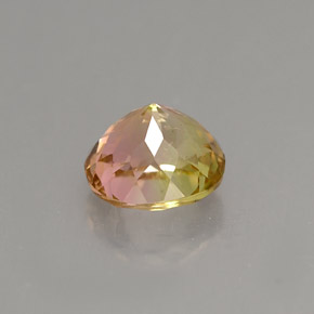Turmalina multicolorido natural 1,17ct, corte oval, VVS-VS