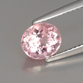 Turmalina rosa natural 1,14ct, corte oval, VVS-VS