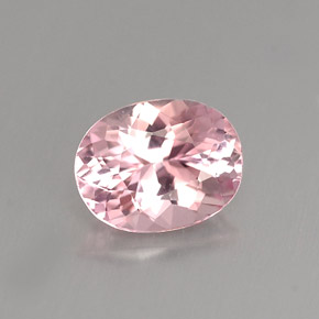 Turmalina rosa natural 1,10ct, corte oval, VVS-VS
