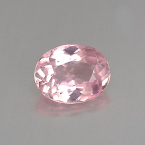 Turmalina rosa natural 0,98ct, corte oval, VVS-VS