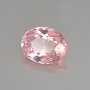 Turmalina rosa natural 0,98ct, corte oval, VVS-VS