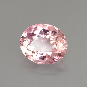 Turmalina rosa natural 1,40ct, corte oval, VS