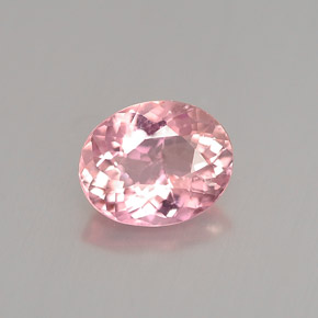 Turmalina rosa natural 0,82ct, corte oval, VS