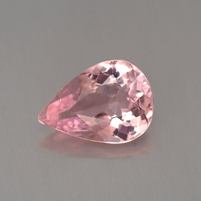 Turmalina rosa natural 0,90ct, formato de pêra, VS