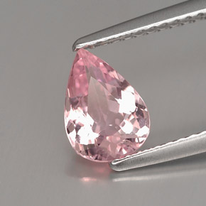 Turmalina rosa natural 0,90ct, formato de pêra, VS