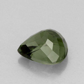 Turmalina verde natural 2,16ct, formato de pêra, VVS