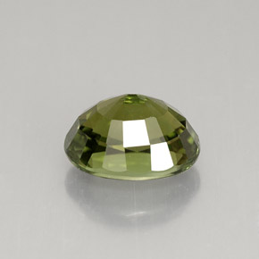 Turmalina verde natural 1,66ct, corte oval, VVS