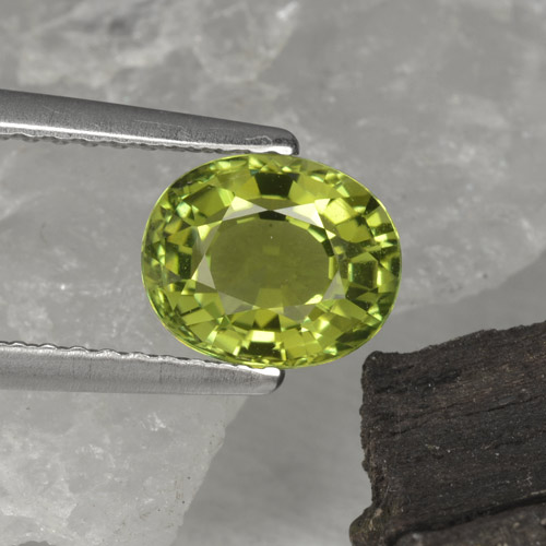 Turmalina verde natural 1,30ct, corte oval, VVS