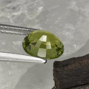 Turmalina verde natural 1,30ct, corte oval, VVS