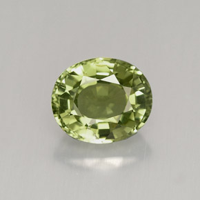 Turmalina verde natural 1,33ct, corte oval, VVS-VS