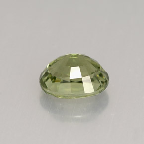 Turmalina verde natural 1,33ct, corte oval, VVS-VS