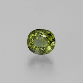 Turmalina verde natural 1,58ct, corte oval, VVS-VS
